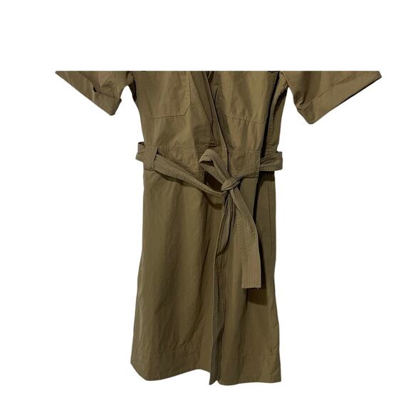 RAILS WOMENS SIZE MEDIUM NATALIE TIE WAIST MINI DRESS OLIVE KHAKI TAN NEW - Picture 8 of 14